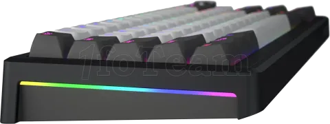 Photo de Clavier Gamer sans fil mécanique (Hator Aurum Linear) Hator Skyfall 100 Pro RGB (Noir/Blanc)