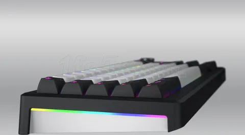 Photo de Clavier Gamer sans fil mécanique (Hator Aurum Linear) Hator Skyfall 65 TKL RGB (Noir)