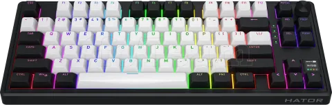 Photo de Clavier Gamer sans fil mécanique (Hator Aurum Linear) Hator Skyfall 80 Mag Ultima 8K TKL RGB (Noir)