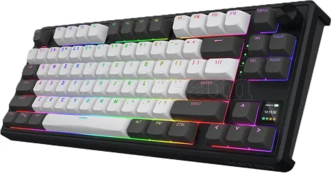 Photo de Clavier Gamer sans fil mécanique (Hator Aurum Linear) Hator Skyfall 80 Pro TKL RGB (Noir)