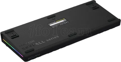 Photo de Clavier Gamer sans fil mécanique (Hator Aurum Linear) Hator Skyfall 80 Pro TKL RGB (Noir)