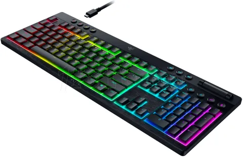 Photo de Clavier Gamer sans fil mécanique (Razer Orange) Razer BlackWidow V4 X Tenkeyless HyperSpeed RGB (Noir)