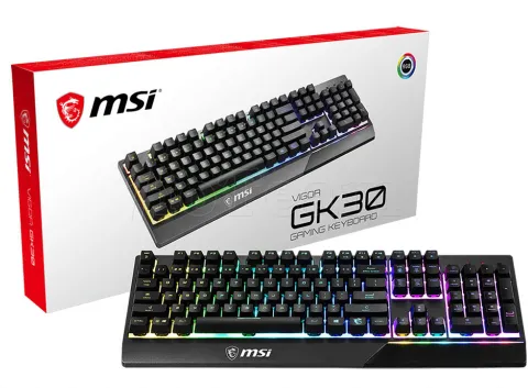 Photo de Clavier Gamer semi-mécanique MSI Vigor GK30 RGB (Noir)