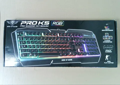 Photo de Clavier Gamer Spirit of Gamer Pro-K5 RGB (Noir)  -  ID 224853