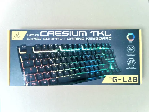 Photo de Clavier Gamer The G-Lab Keyz Caesium TKL RGB (Noir) - ID 223274