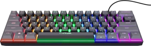 Photo de Clavier Gamer Trust GXT 867 Acira 60 Mini RGB (Noir)