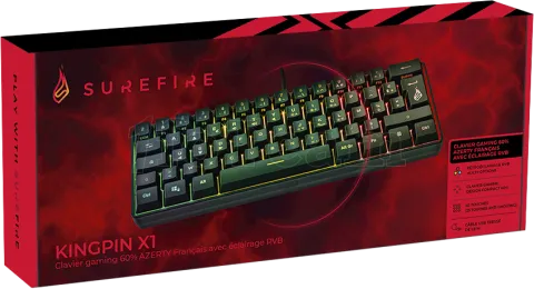 Photo de Clavier Gamer Verbatim SureFire KingPin X1 RGB (Noir)