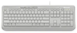 Photo de Clavier Microsoft Wired Keyboard 600 USB (Blanc)
