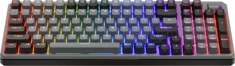 Photo de Clavier sans fil Bluetooth mécanique (Kailh Box V2 Red) Cooler Master MK770 RGB (Gris)