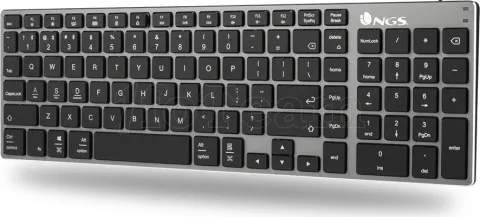 Photo de Clavier sans fil Bluetooth NGS Fortune-BT (Noir/Gris)