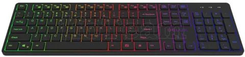 Photo de Clavier sans fil Delux SK 800GL Slim Silent RGB (Noir) QWERTY