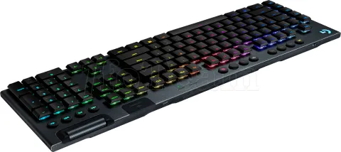 Photo de Clavier sans fil Gamer mécanique (Logitech GL Tactile Brown ) Logitech G915 Lightspeed RGB (Noir)