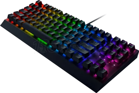 Photo de Clavier sans fil Gamer mécanique (Razer Green) Razer BlackWidow V3 Tenkeyless RGB (Noir)