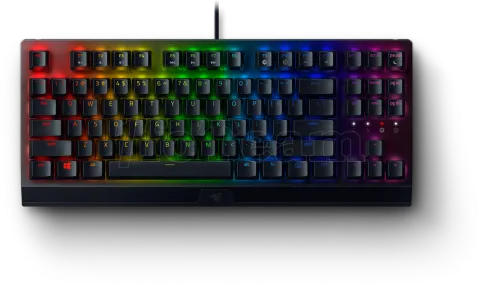 Photo de Clavier sans fil Gamer mécanique (Razer Green) Razer BlackWidow V3 Tenkeyless RGB (Noir)