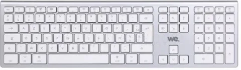 Photo de Clavier sans fil Rechargeable Bluetooth We pour Appe Mac (Argent)