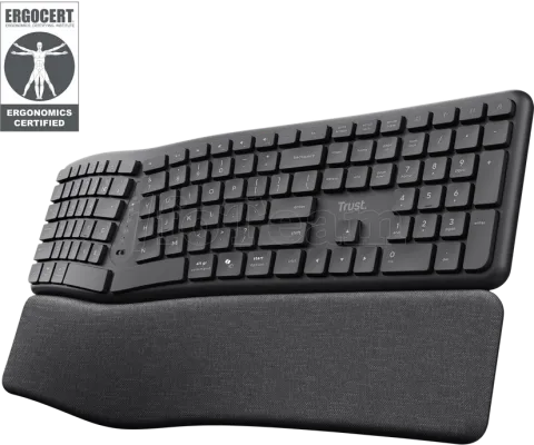 Photo de Clavier sans fil  Trust Keyra (Noir)
