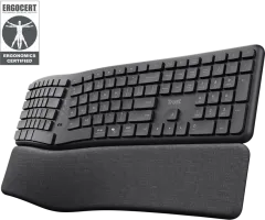 Photo de Clavier sans fil  Trust Keyra (Noir)