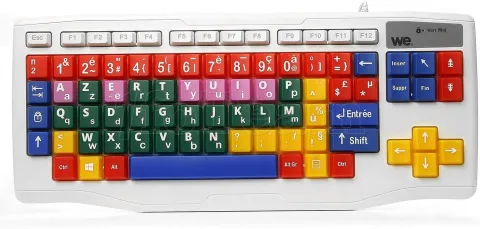 Photo de Clavier We Kids pour Enfants (Blanc)