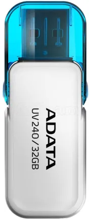 Photo de Clé USB 2.0 Adata UV240 - 64Go (Blanc/Bleu)