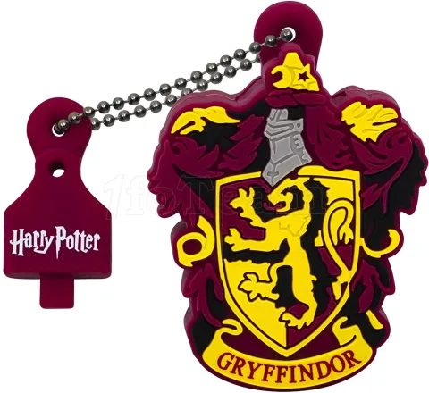 Photo de Clé USB 2.0 Emtec Blason Harry Potter Gryffondor - 16Go (Rouge)