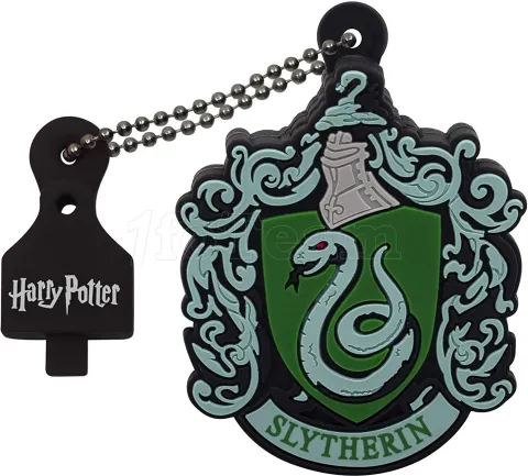 Photo de Clé USB 2.0 Emtec Blason Harry Potter Serpentard - 16Go (Vert)