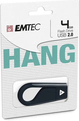 Photo de Clé USB 2.0 Emtec D200 Hang - 4Go (Noir)