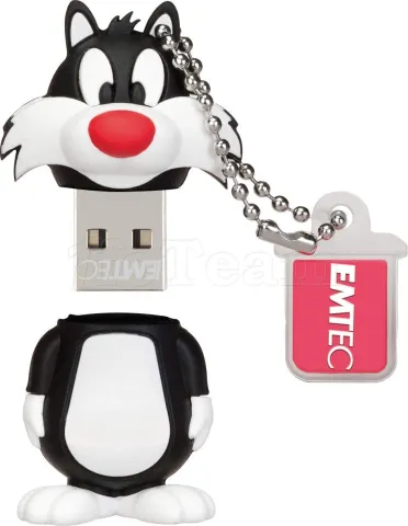 Photo de Clé USB 2.0 Emtec L101 Looney Tunes Sylvestre - 16Go (Blanc/Noir)