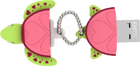 Photo de Clé USB 2.0 Emtec M335 Lady Turtle - 16Go (Vert)