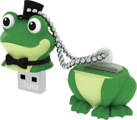 Photo de Clé USB 2.0 Emtec M339 Crooner Frog - 16Go (Vert)