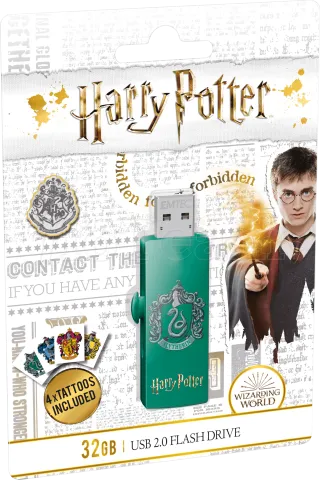 Photo de Clé USB 2.0 Emtec M730 Harry Potter Serpentard - 32Go (Vert)