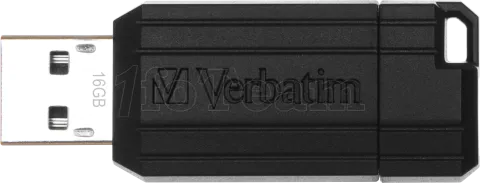 Photo de Clé USB 2.0 Verbatim PinStripe - 128Go (Noir)