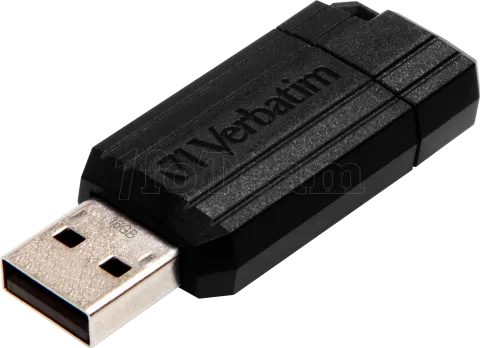 Photo de Clé USB 2.0 Verbatim PinStripe - 8Go (Noir)