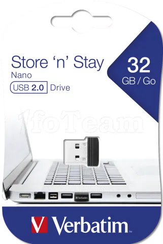 Photo de Clé USB 2.0 Verbatim Store'n'Stay - 32Go (Noir)