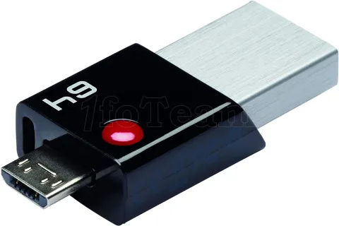 Photo de Clé USB 3.0 Emtec Dual Micro USB T200- 64 Go (Noir)