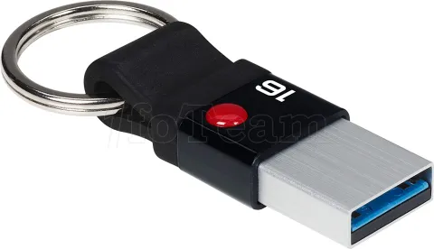 Photo de Clé USB 3.0 Emtec T100 Nano Ring - 16Go (Noir)