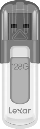 Photo de Clé USB 3.0 Lexar JumpDrive V100 - 128Go (Gris)