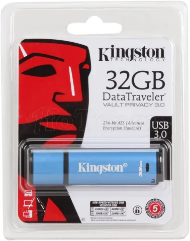 Photo de Clé USB 3.0 sécurisée Kingston DataTraveler Vault Privacy 3.0 - 32Go