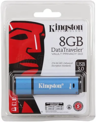 Photo de Clé USB 3.0 sécurisée Kingston DataTraveler Vault Privacy 3.0 - 8Go