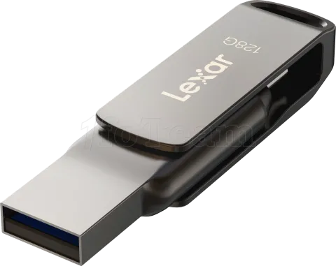 Photo de Clé USB 3.1 Lexar JumpDrive D400 - 128Go (Gris)