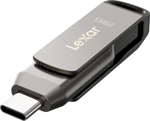 Photo de Clé USB 3.1 Lexar JumpDrive D400 - 256Go (Gris)