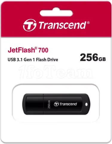 Photo de Clé USB 3.1 Transcend JetFlash 700 - 256Go (Noir)