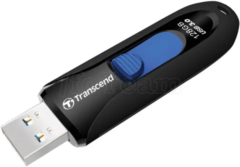 Photo de Clé USB 3.1 Transcend JetFlash 790 - 128Go (Noir/Bleu)