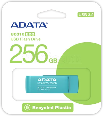 Photo de Clé USB 3.2 Adata UC310 Eco - 256Go (Bleu)