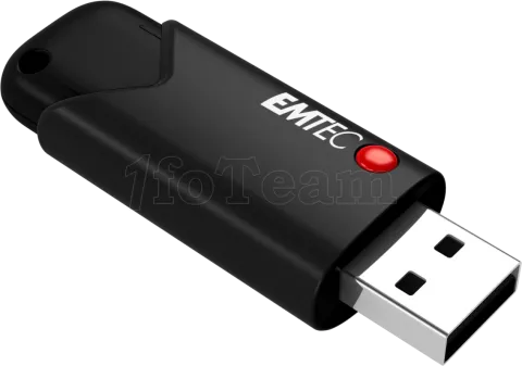 Photo de Clé USB 3.2 Emtec B120 Click Secure - 128Go (Noir)
