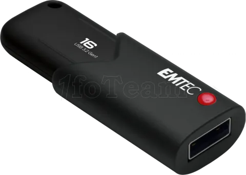 Photo de Clé USB 3.2 Emtec B120 Click Secure - 16Go (Noir)