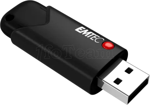 Photo de Clé USB 3.2 Emtec B120 Click Secure - 64Go (Noir)