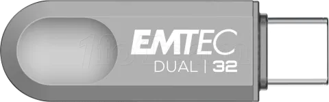 Photo de Clé USB 3.2 Emtec Dual D280 - 32Go (Gris)