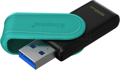 Photo de Clé USB 3.2 Kingston DataTraveler Exodia S - 128Go (Noir/Bleu)