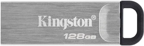 Photo de Clé USB 3.2 Kingston DataTraveler Kyson - 128Go (Gris/Noir)