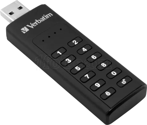 Photo de Clé USB 3.2 sécurisée Verbatim - 128Go (Noir)